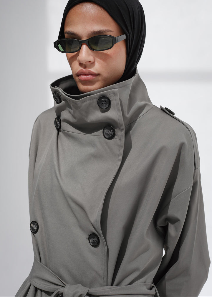 The Funnel Neck Trench In Gray