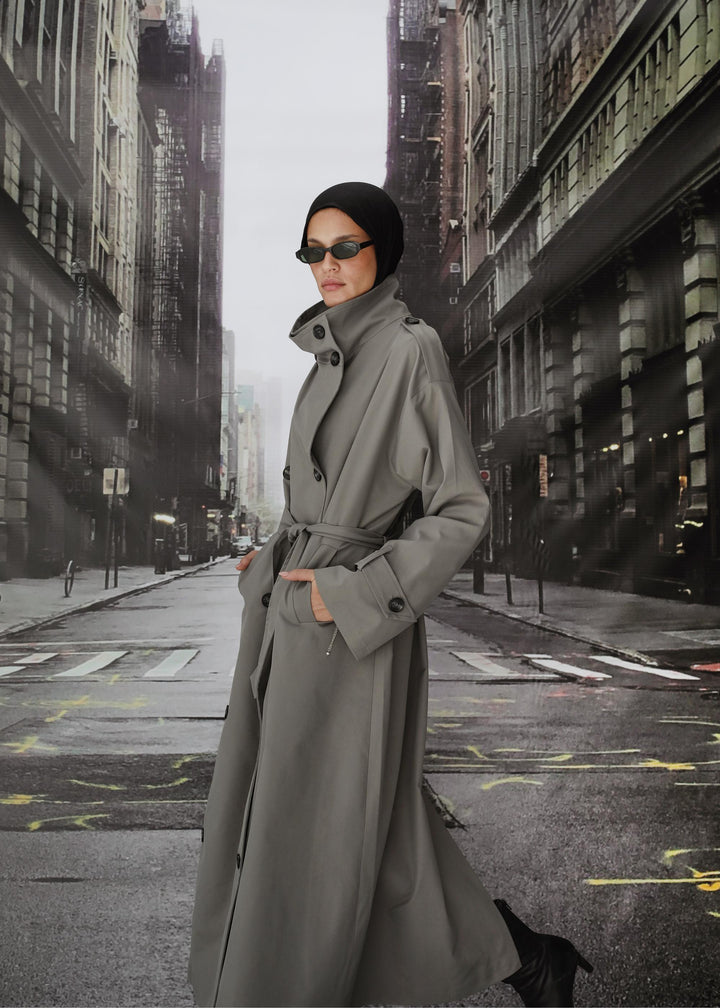 The Funnel Neck Trench In Gray