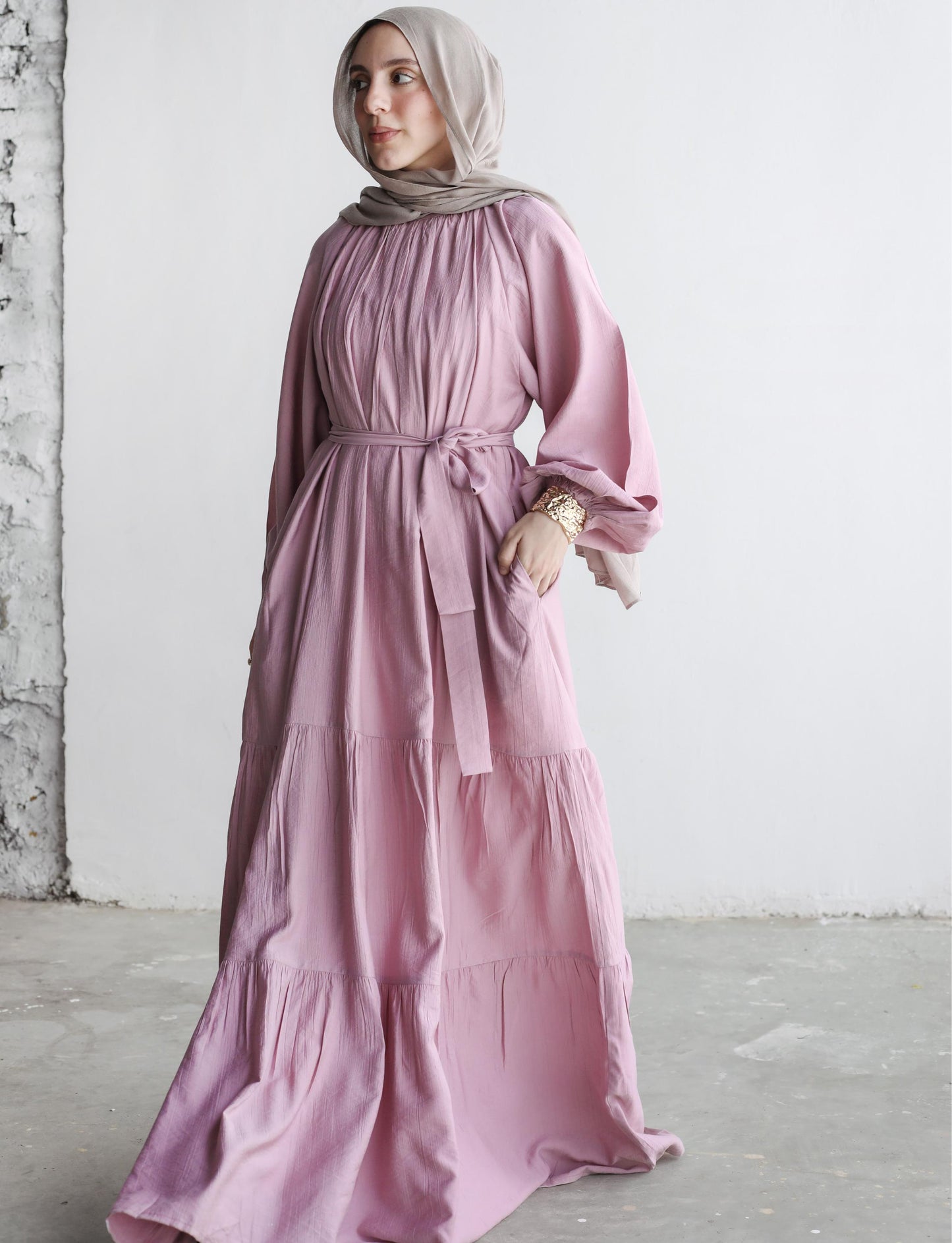 Palma Dress In Blush Mauve