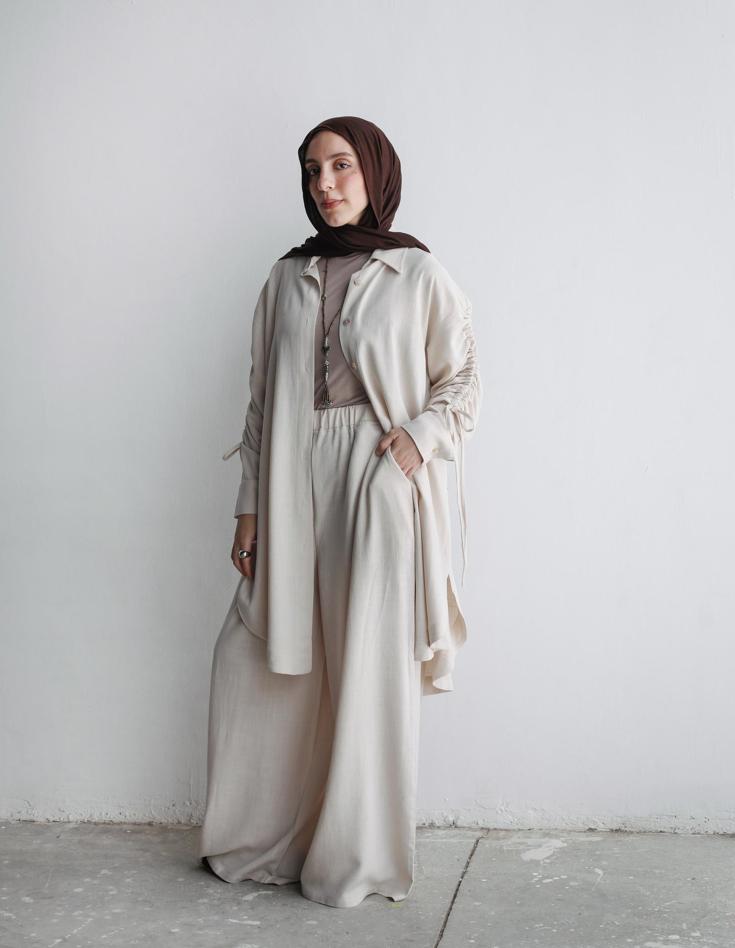 The Everyday Linen Set In Ivory Creme
