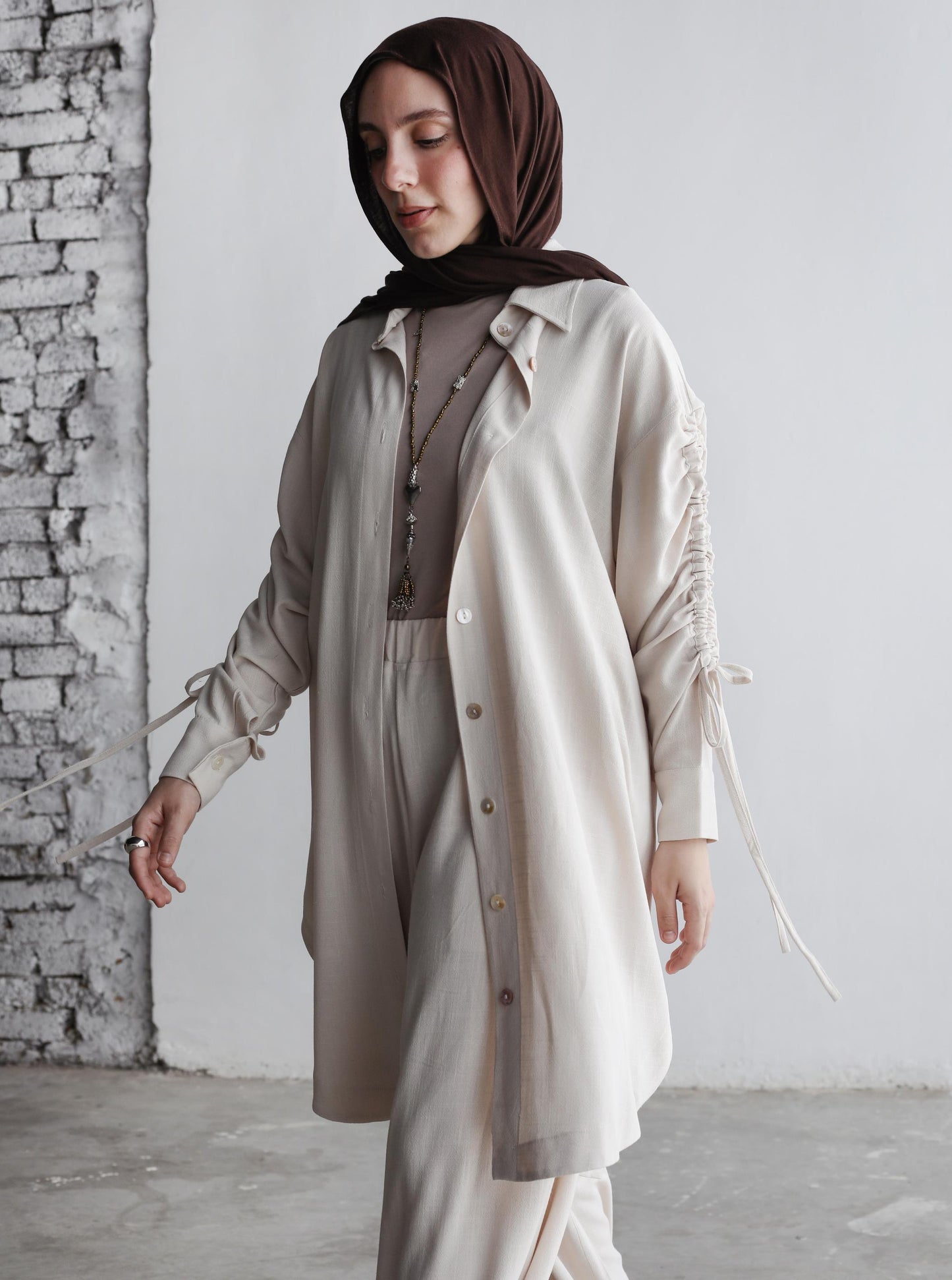 The Everyday Linen Set In Ivory Creme