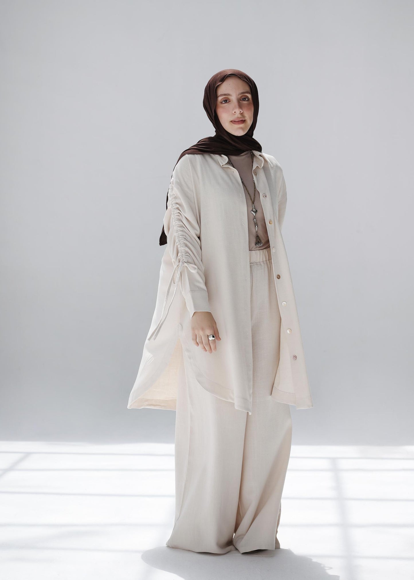 The Everyday Linen Set In Ivory Creme