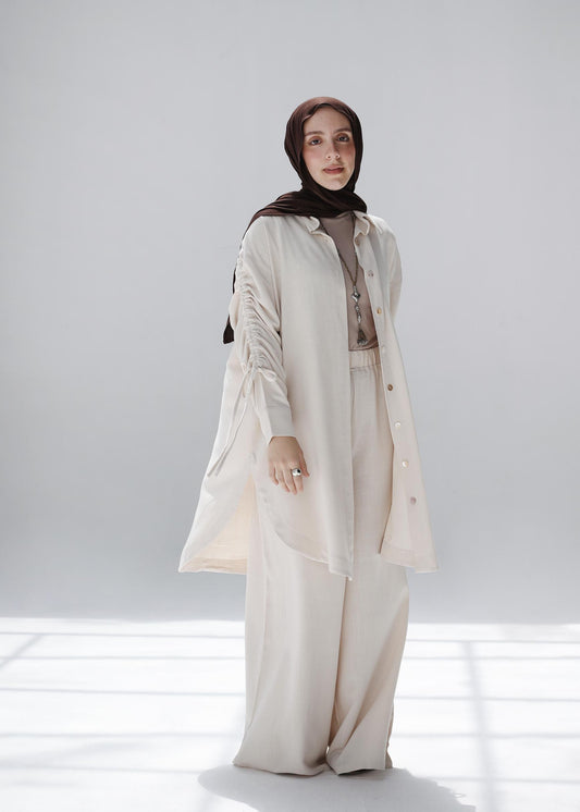 The Everyday Linen Set In Ivory Creme