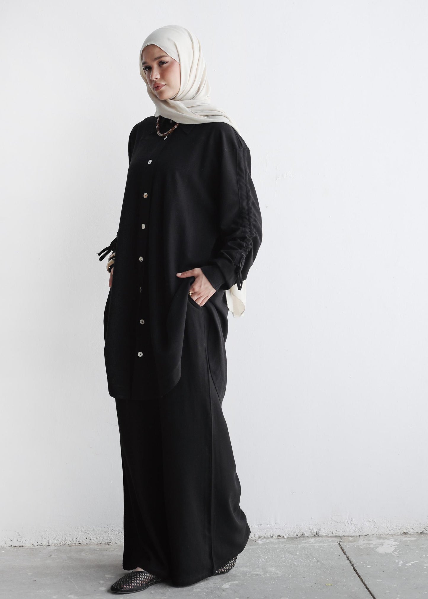 The Everyday Linen Set In Black