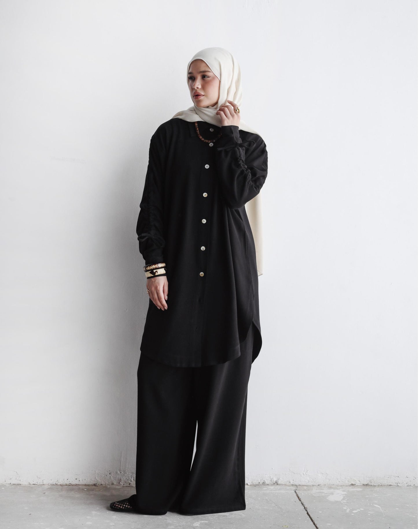 The Everyday Linen Set In Black
