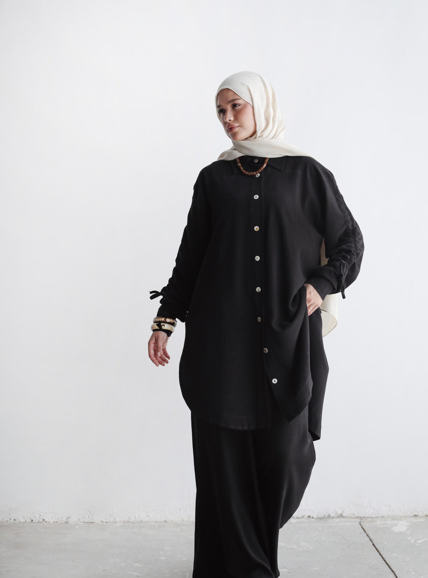 The Everyday Linen Set In Black
