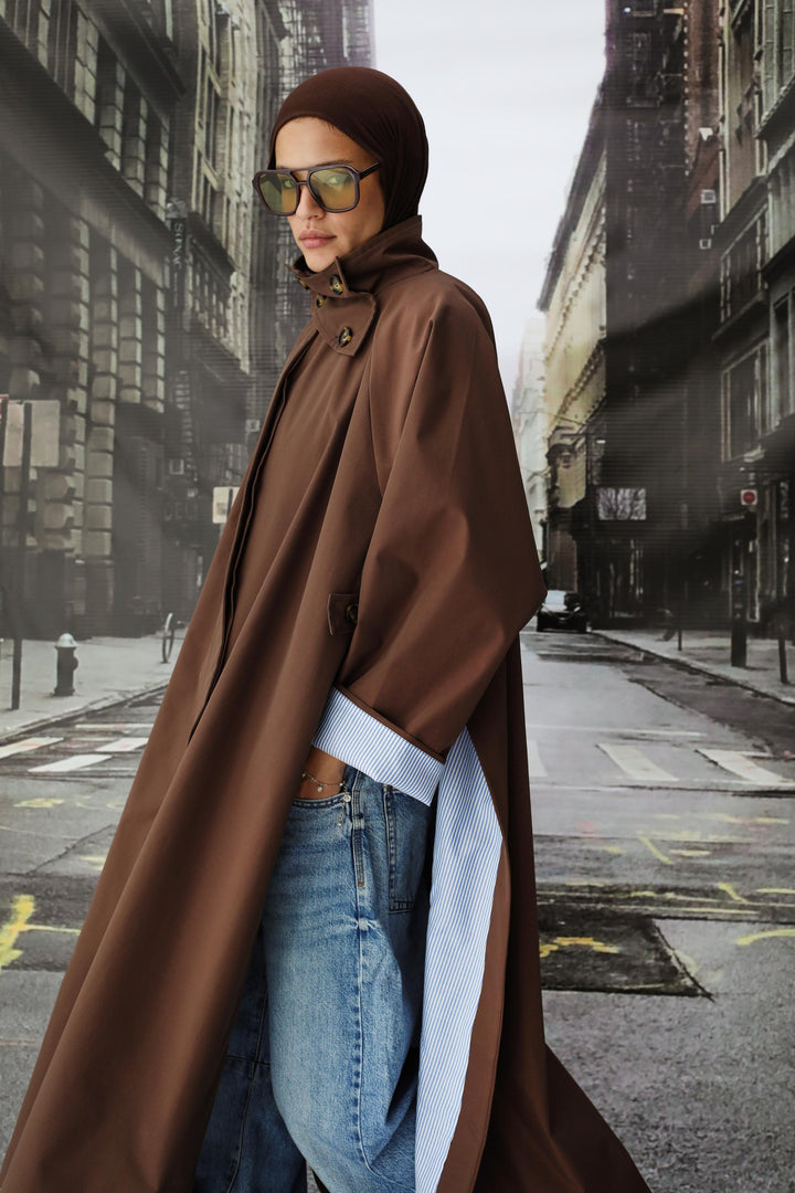 The City Cape In Brown