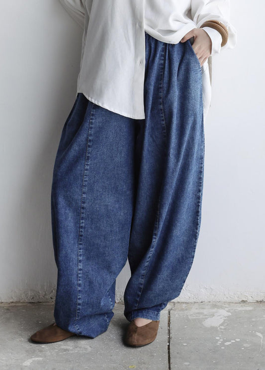 Indigo Balloon Denim Pants