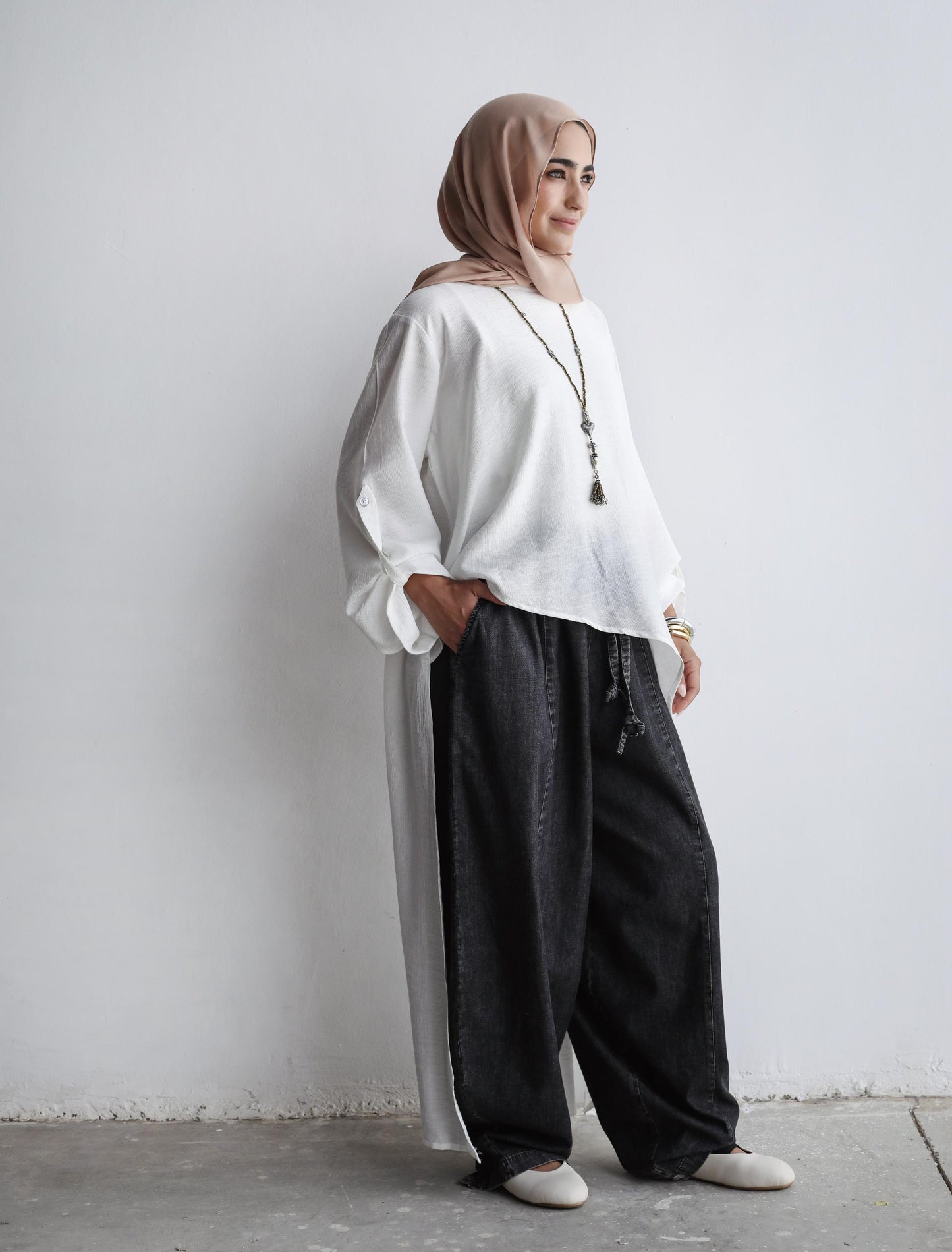 The Wave Top in White