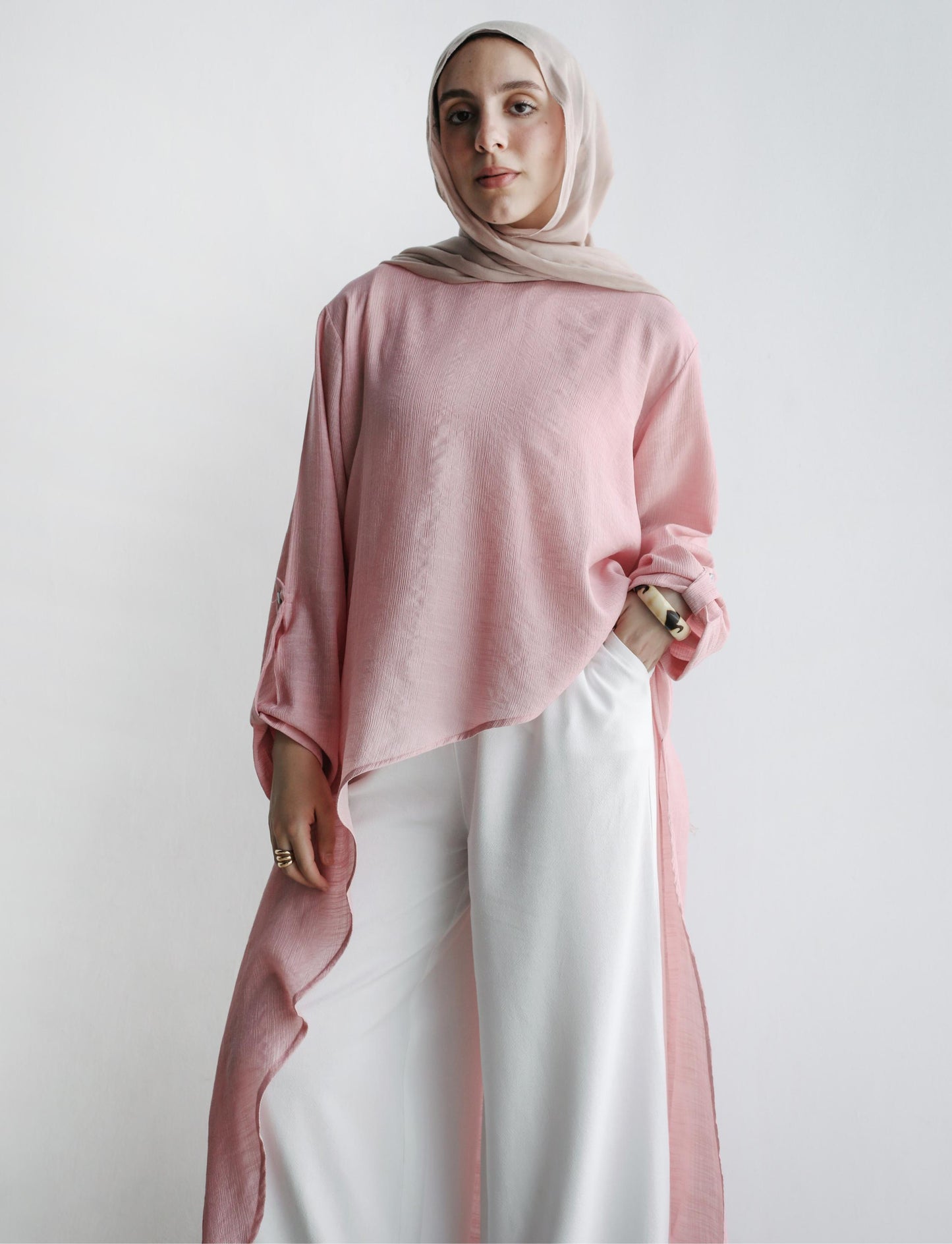The Wave Top In Sea Pink
