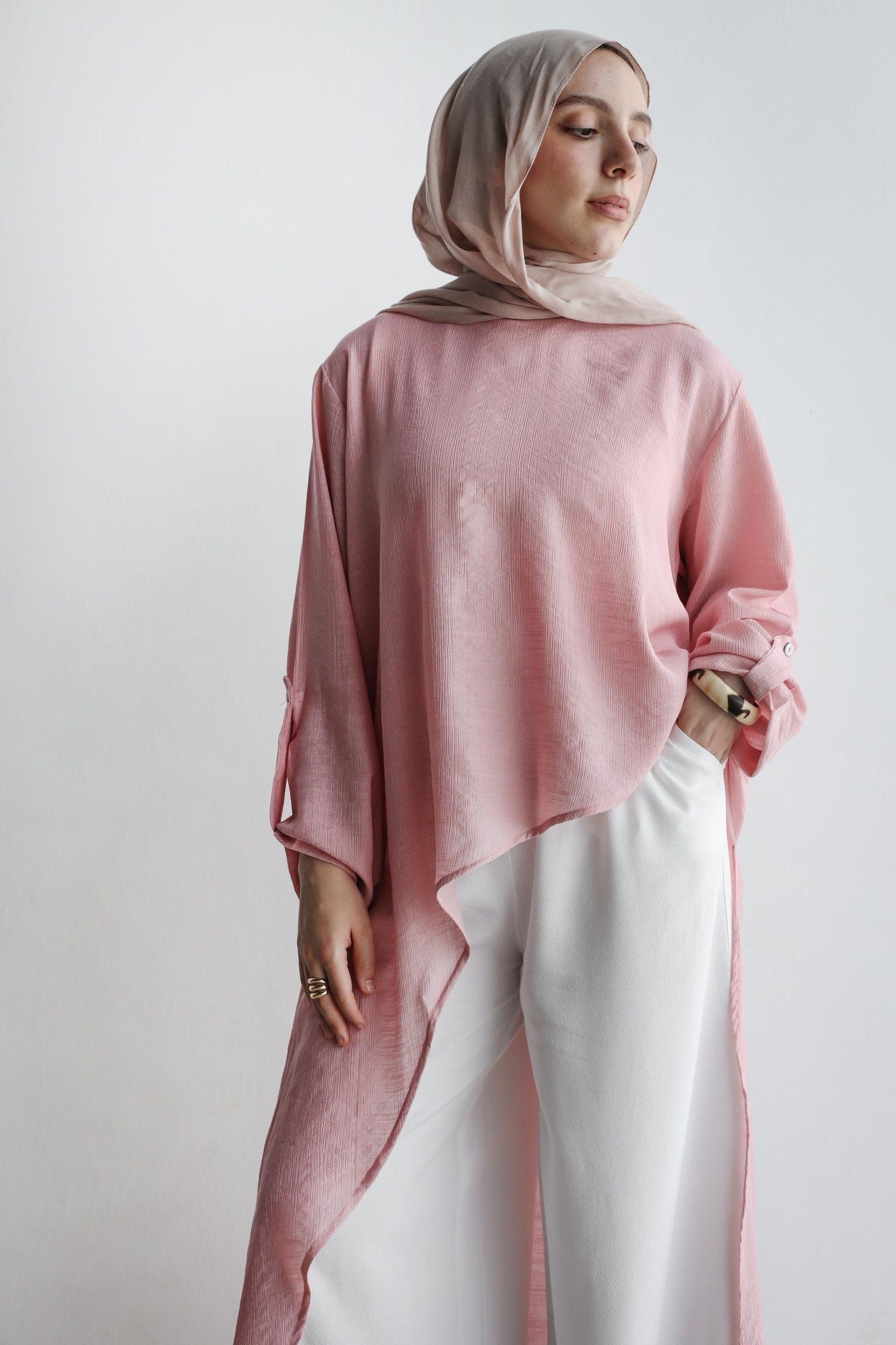 The Wave Top In Sea Pink