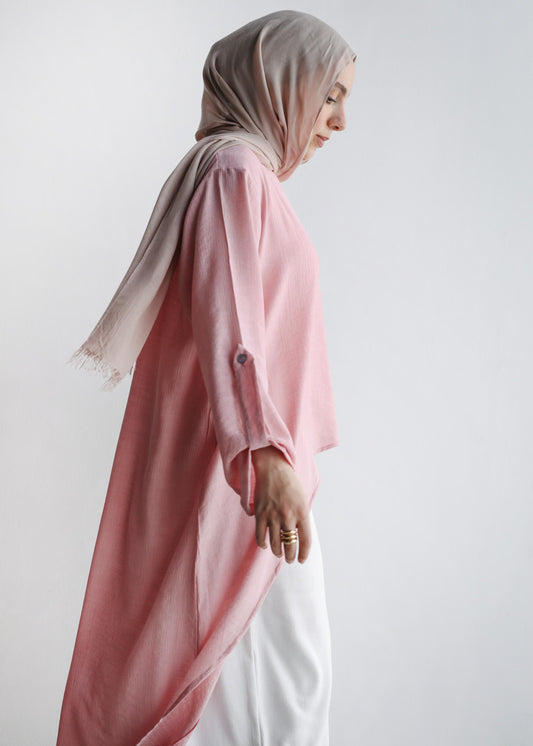 The Wave Top In Sea Pink