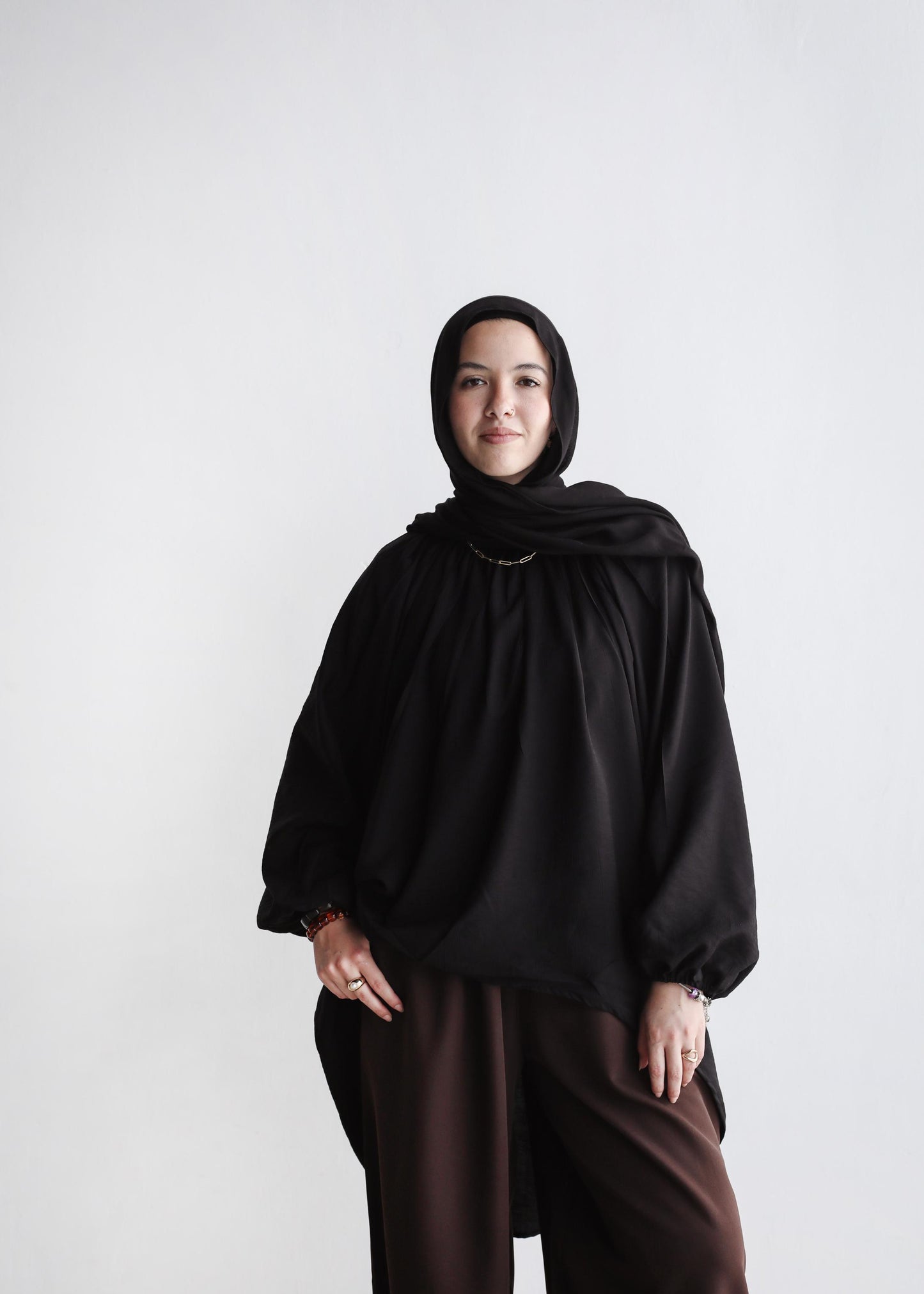 The Balloon Cloud Top In Black