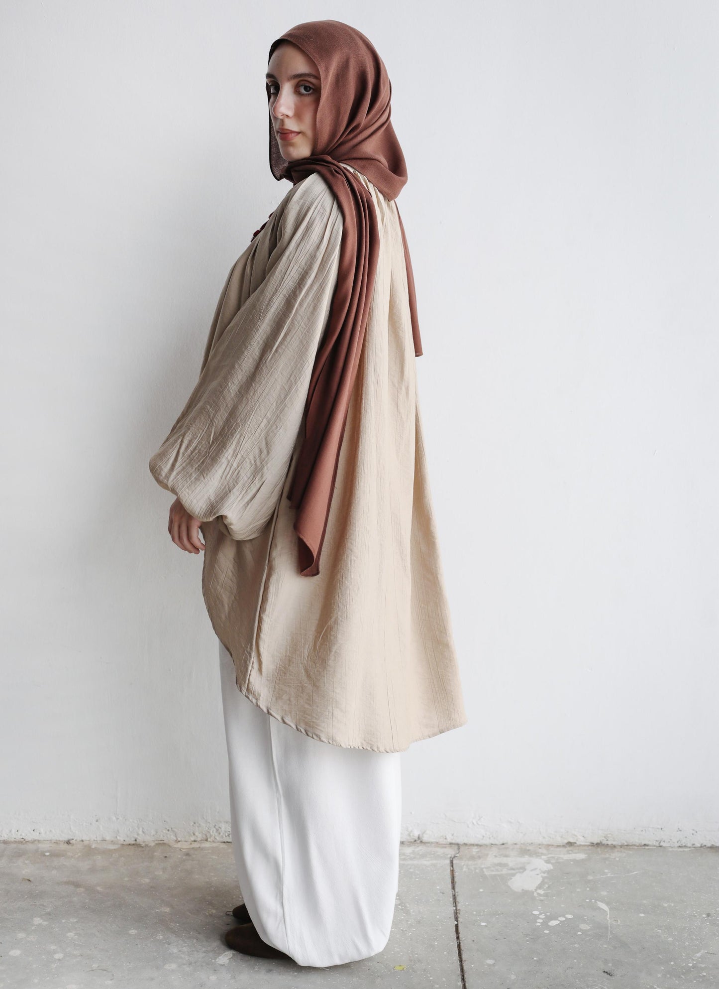 The Balloon Cloud Top in Sand Beige