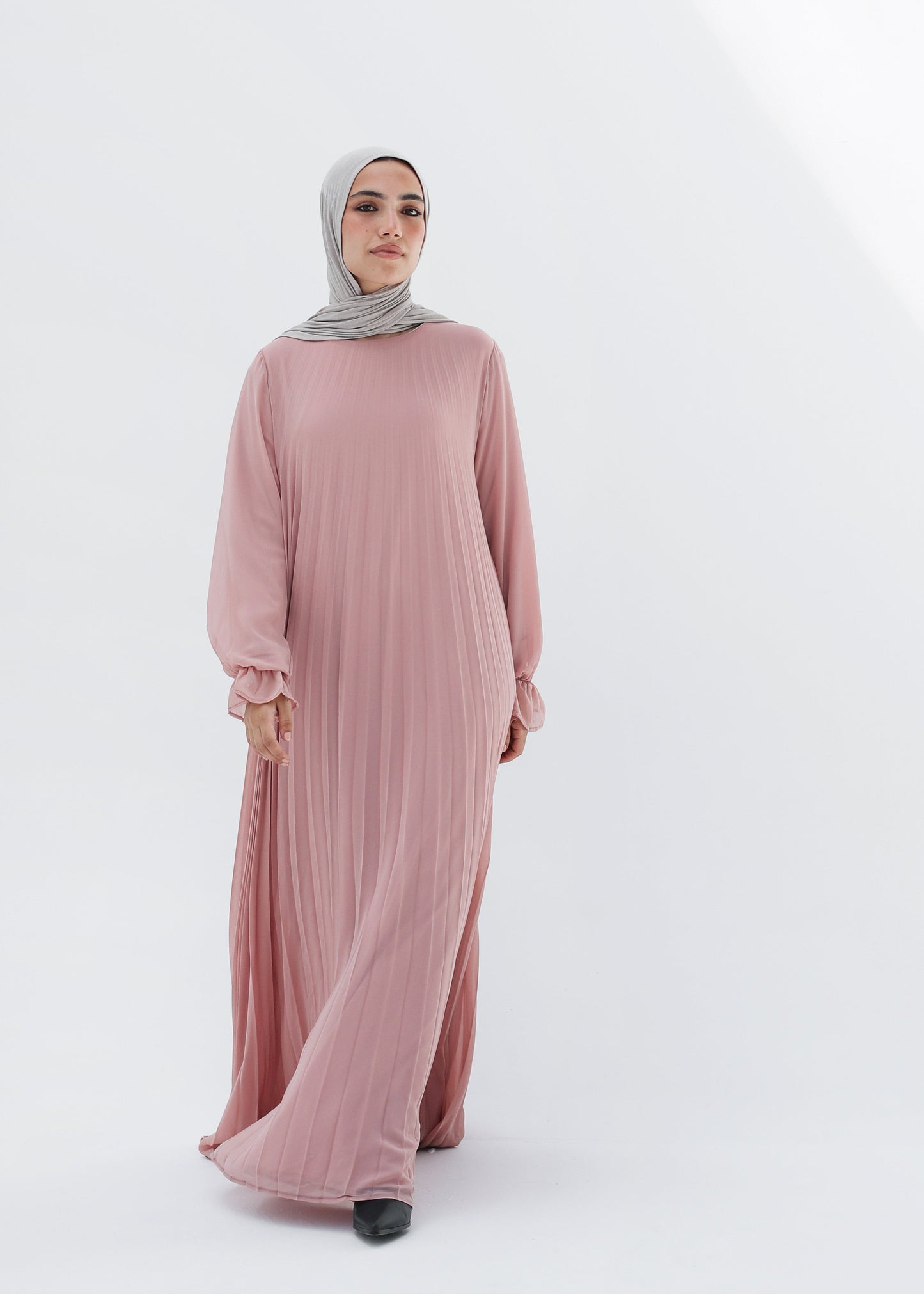 Cloach Pleated Dress In Pink