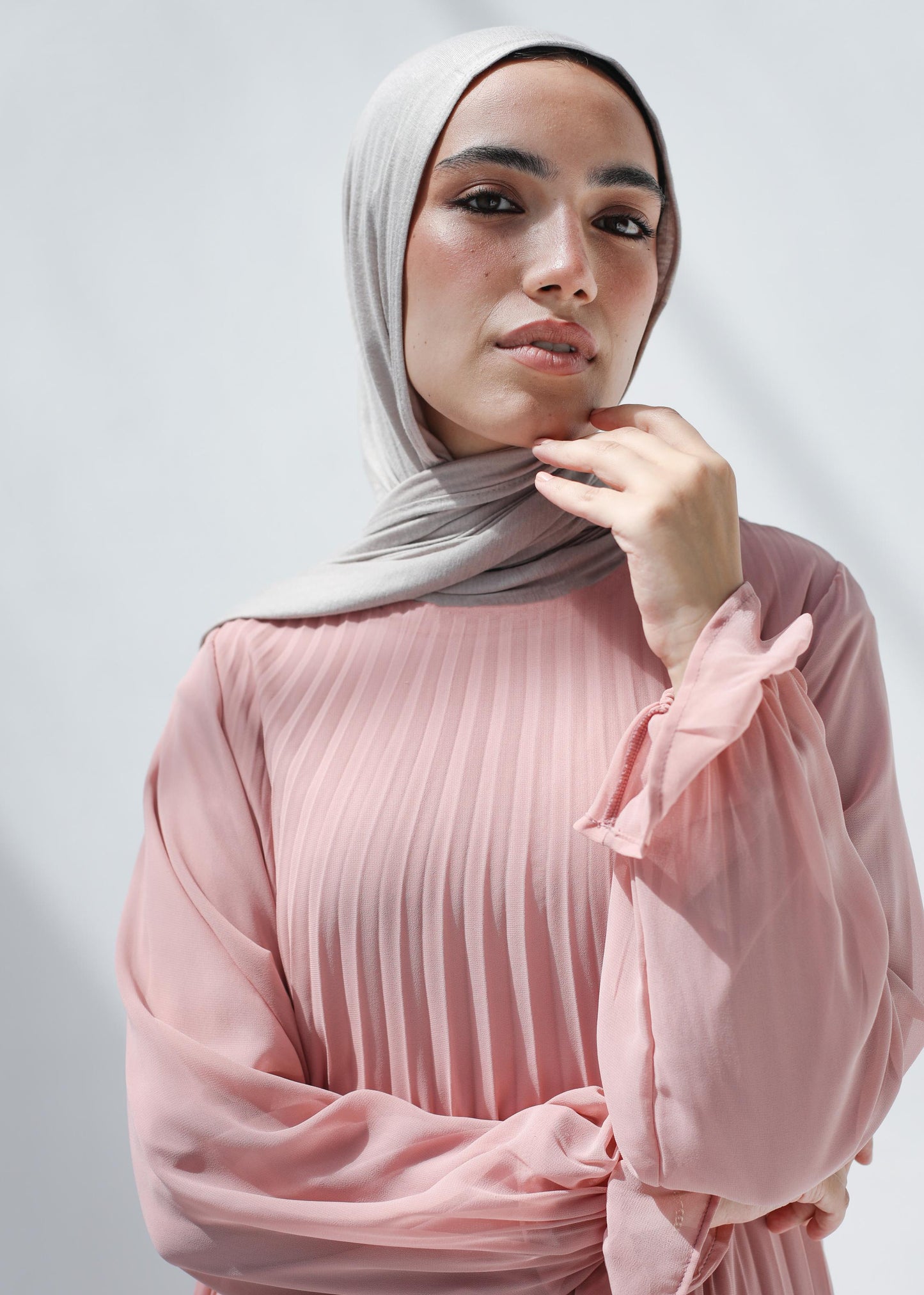 Cloach Pleated Dress In Pink