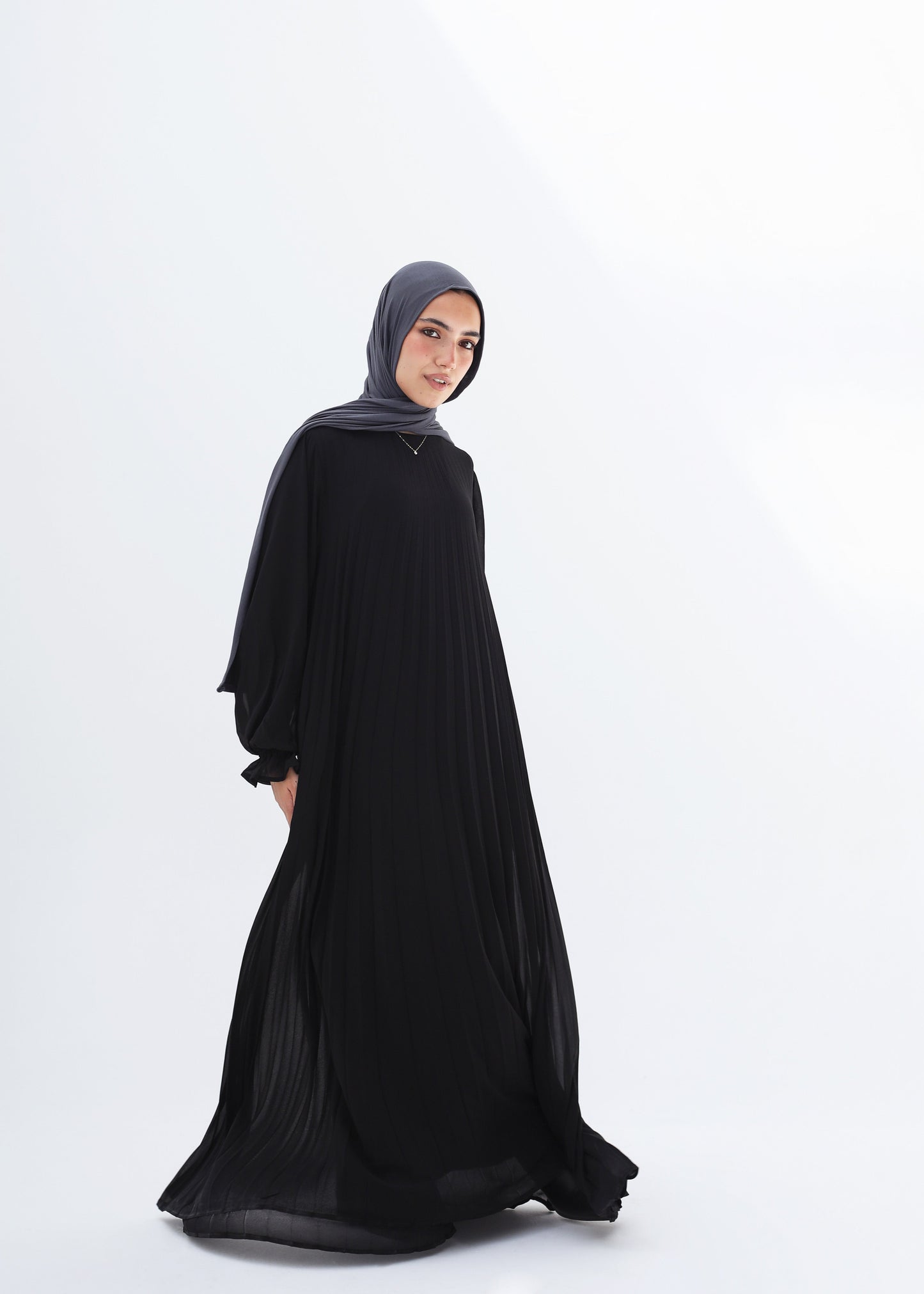 Cloach Pleated Dress In Black