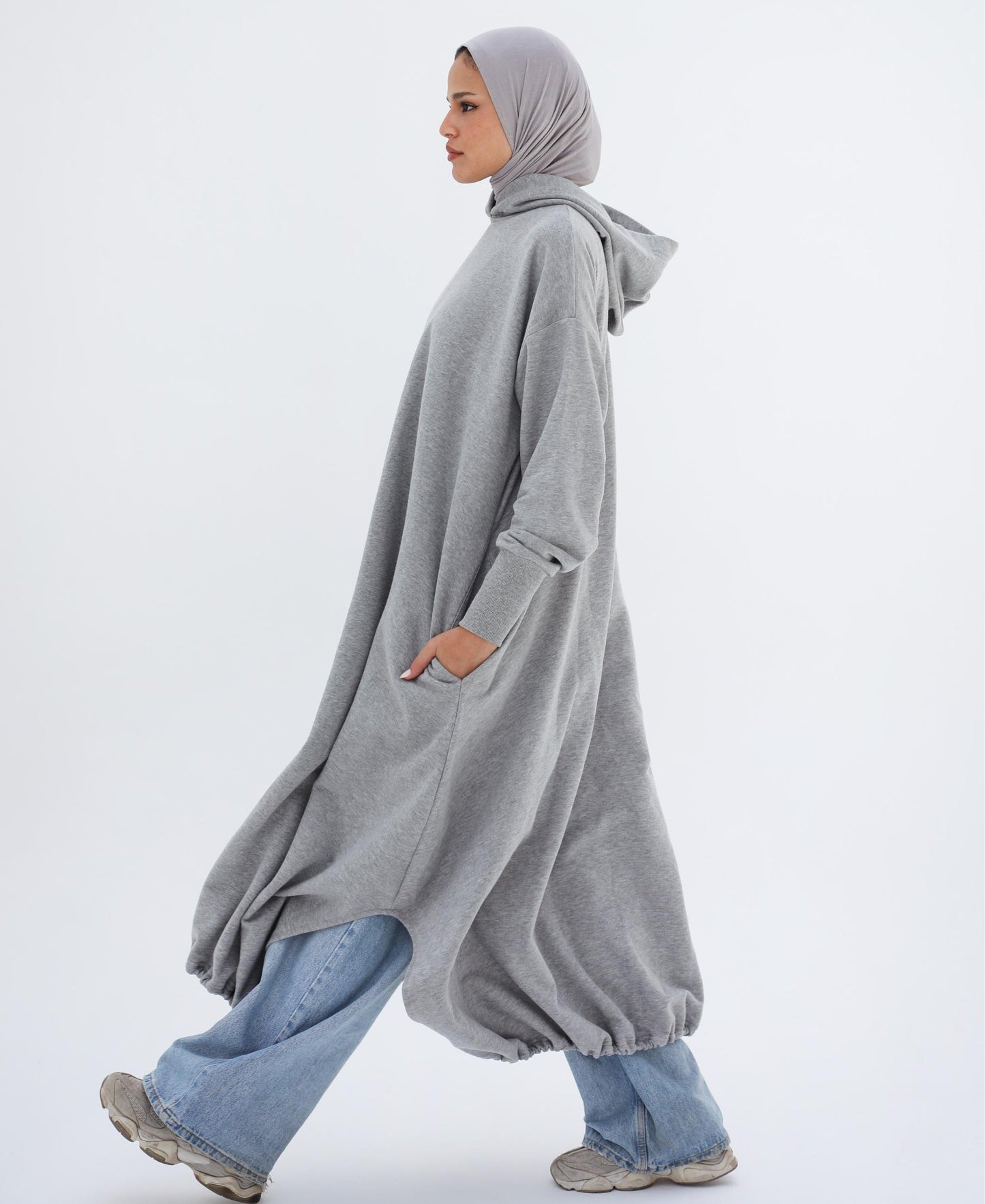 Street Ease Hoodie In Gray