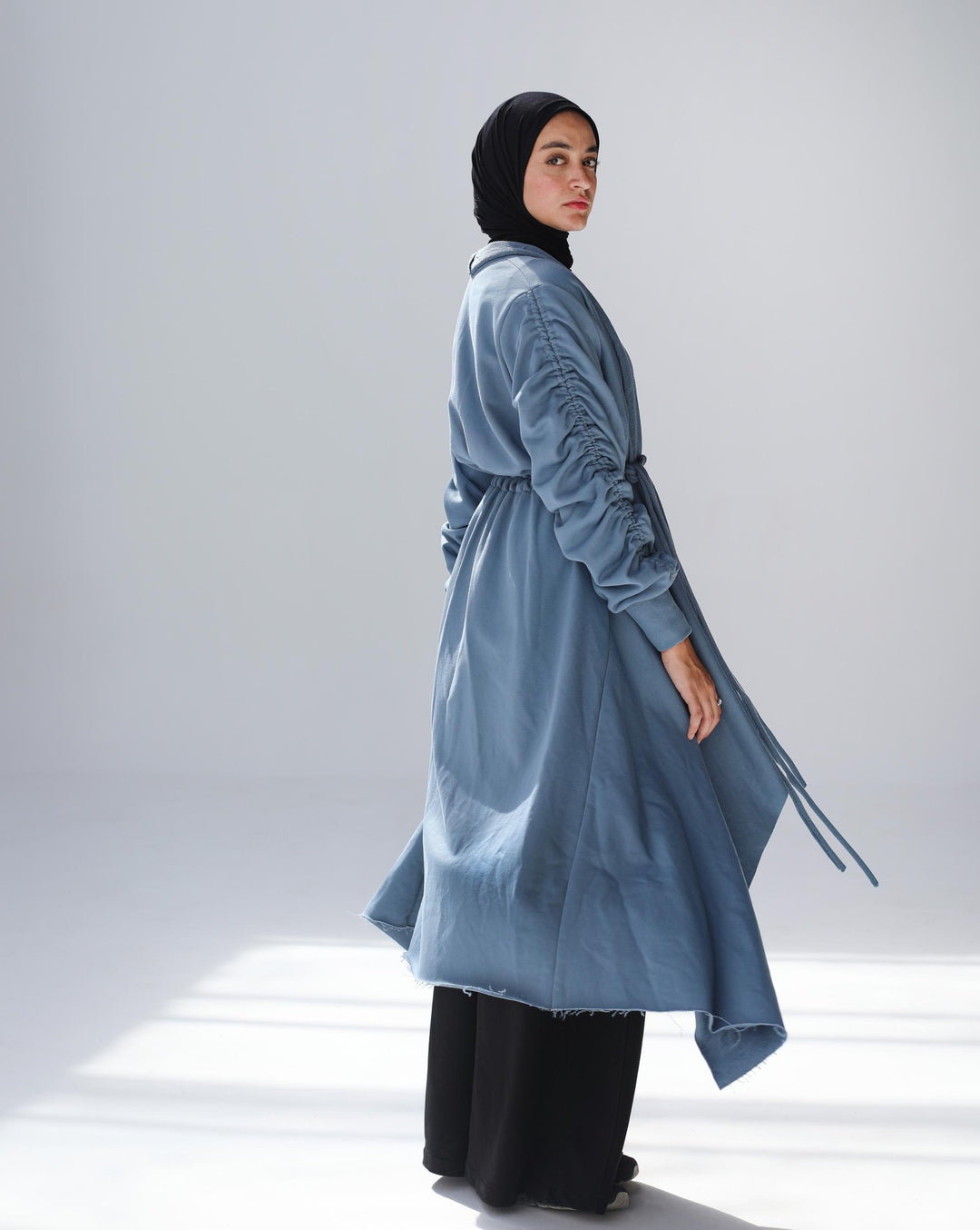The Cascade Cardigan In Cloud Blue