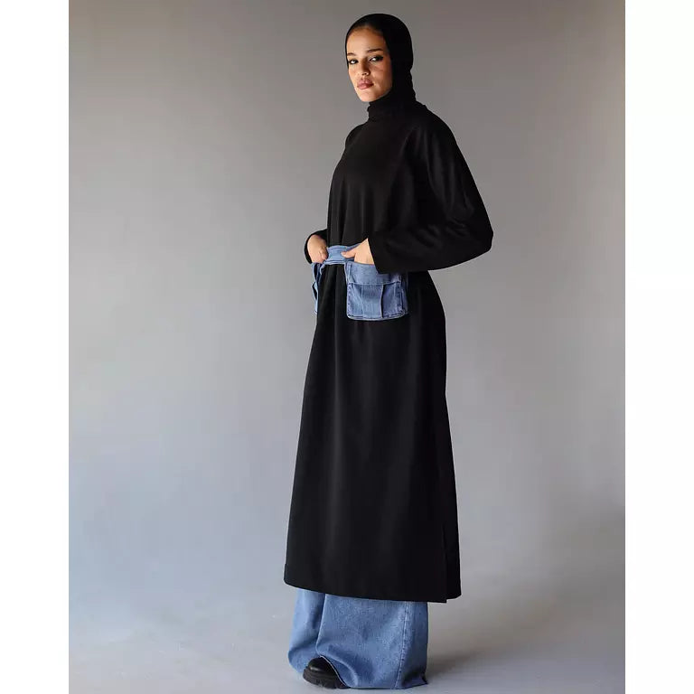 Basic Mliton Hoodie in Black