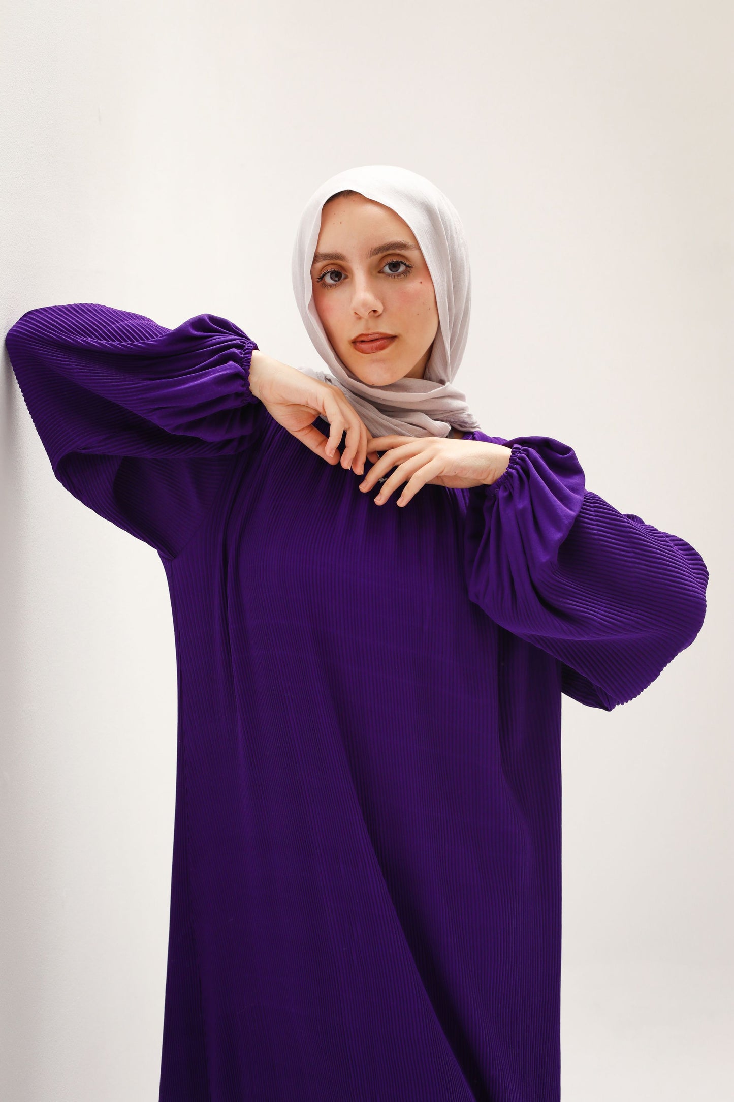 Dreamy Swirl Dress In Purple
