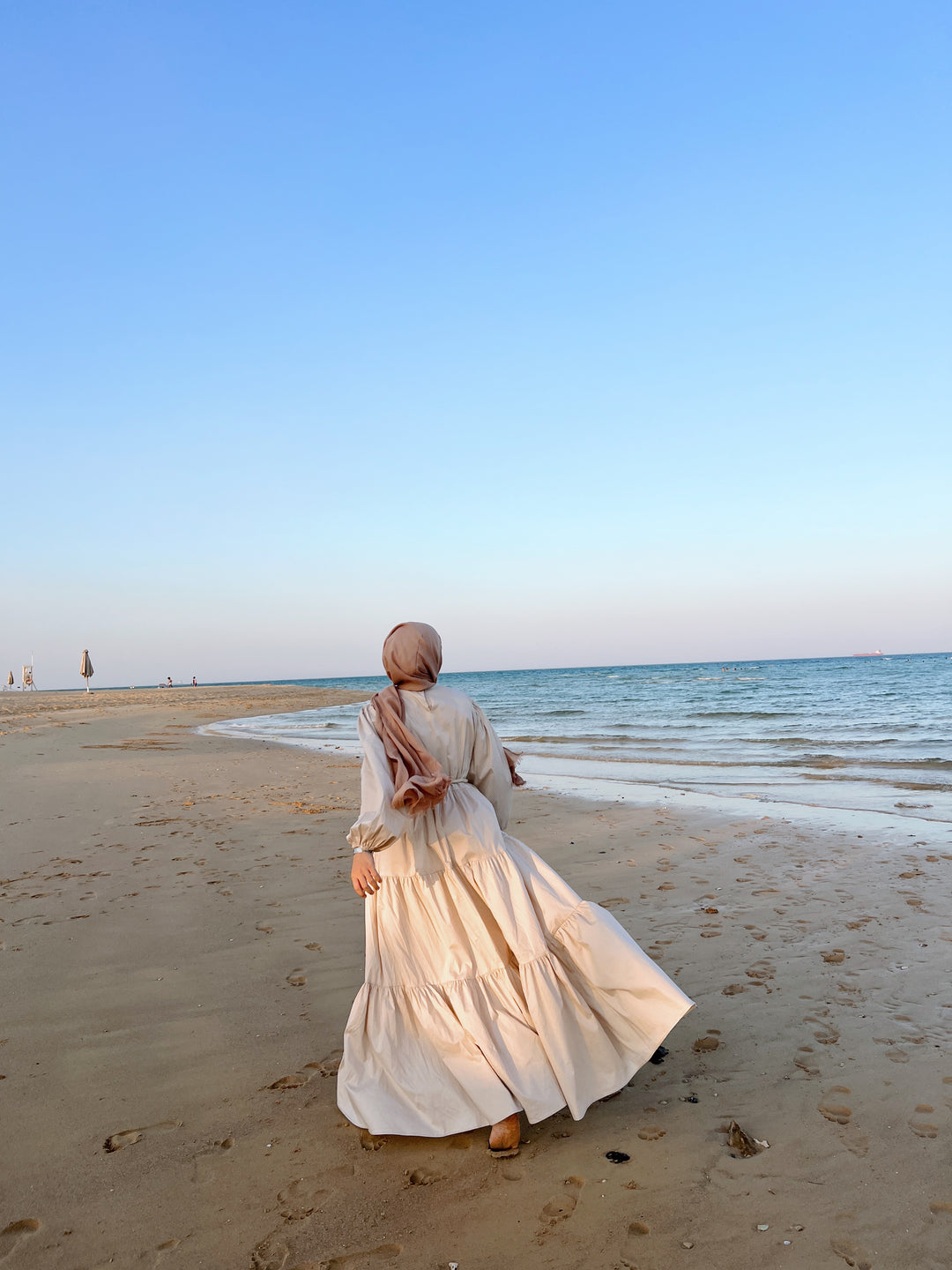 Poplin Gypsy Dress cream