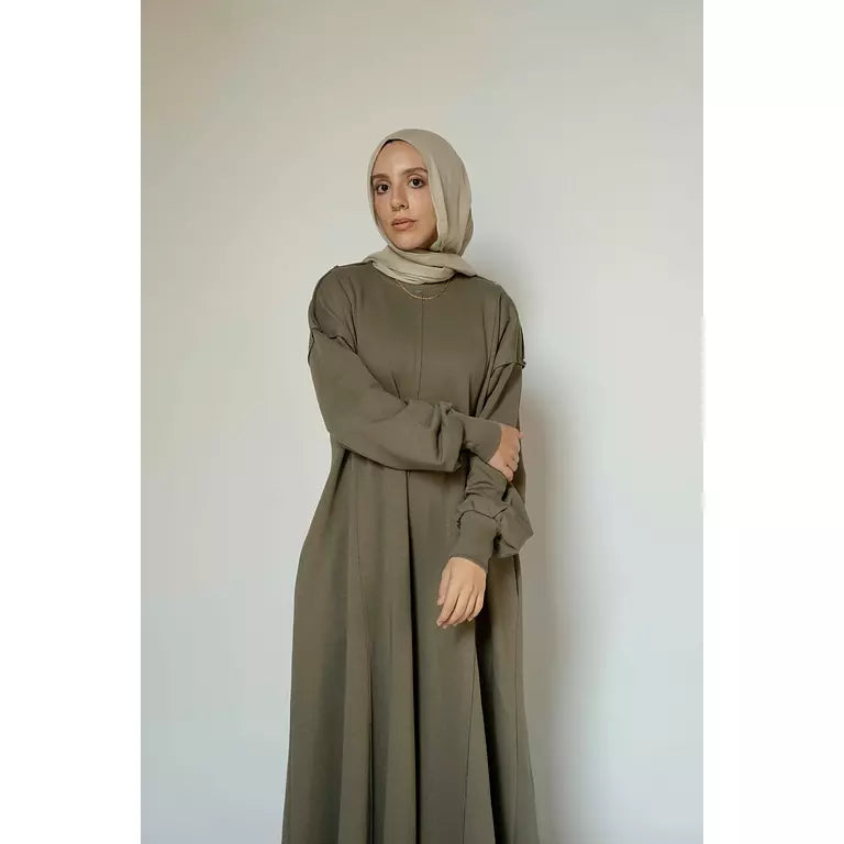 Seamline Dress in Olive