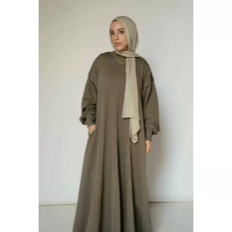 Seamline Dress in Olive