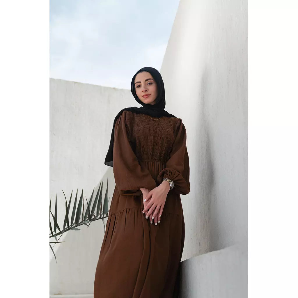 Weekend Wanderer Dress In Brown