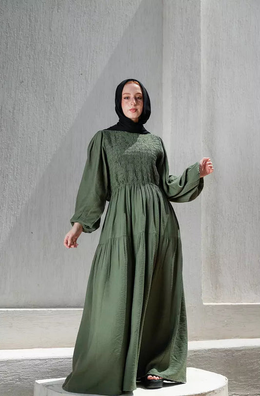 Olive Weekend Wanderer Dress