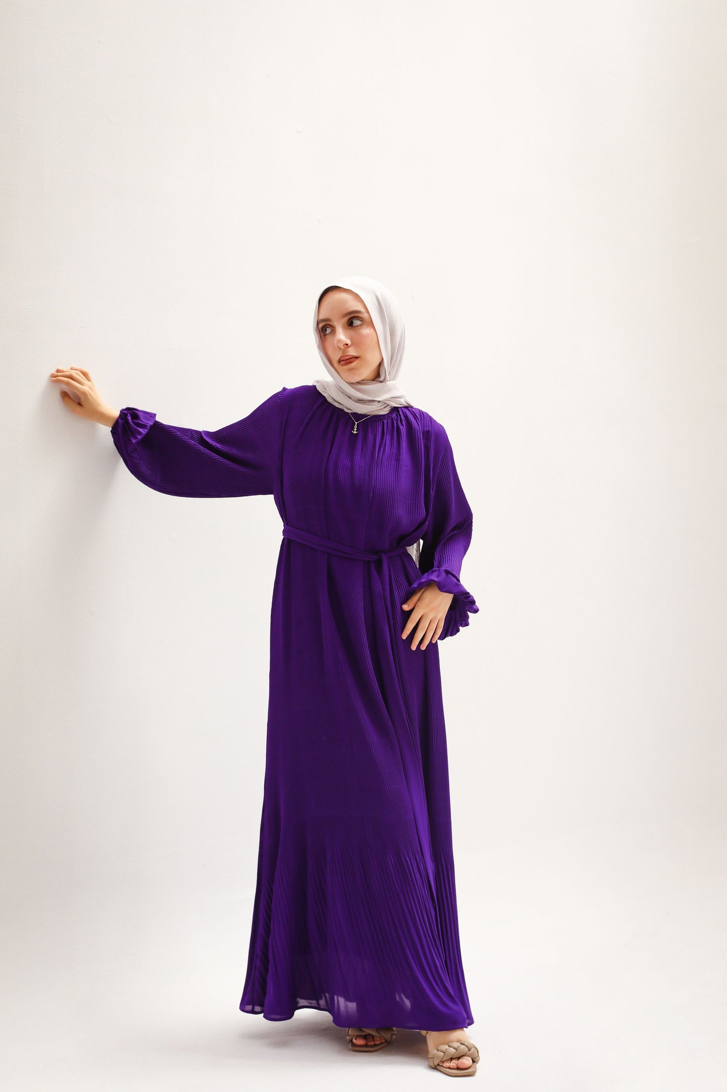 Dreamy Swirl Dress In Purple