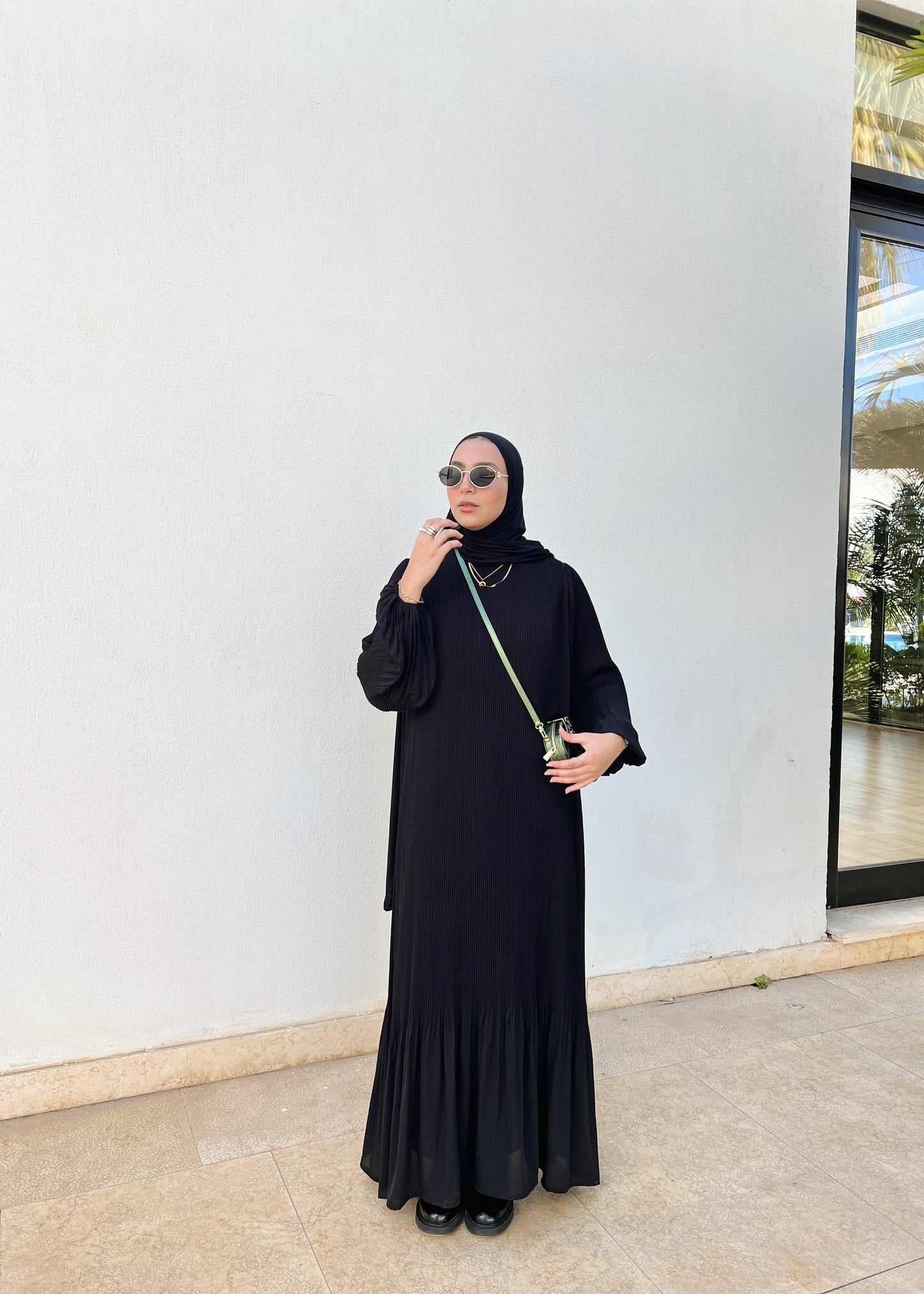 Dreamy Swirl Dress In Black