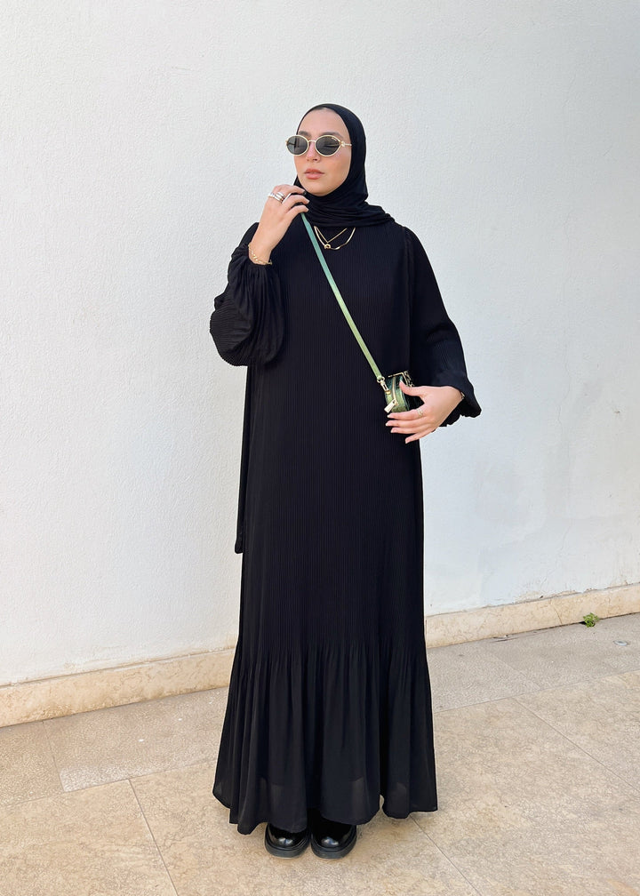 Dreamy Swirl Dress In Black