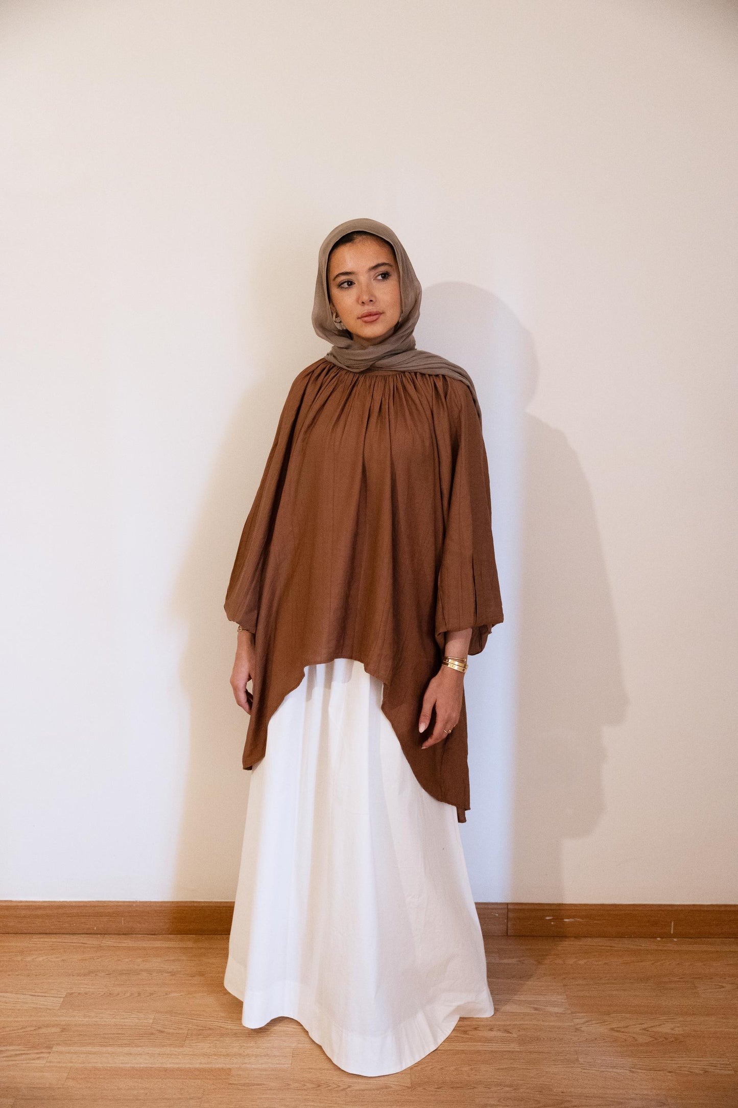Poplin Skirt In White