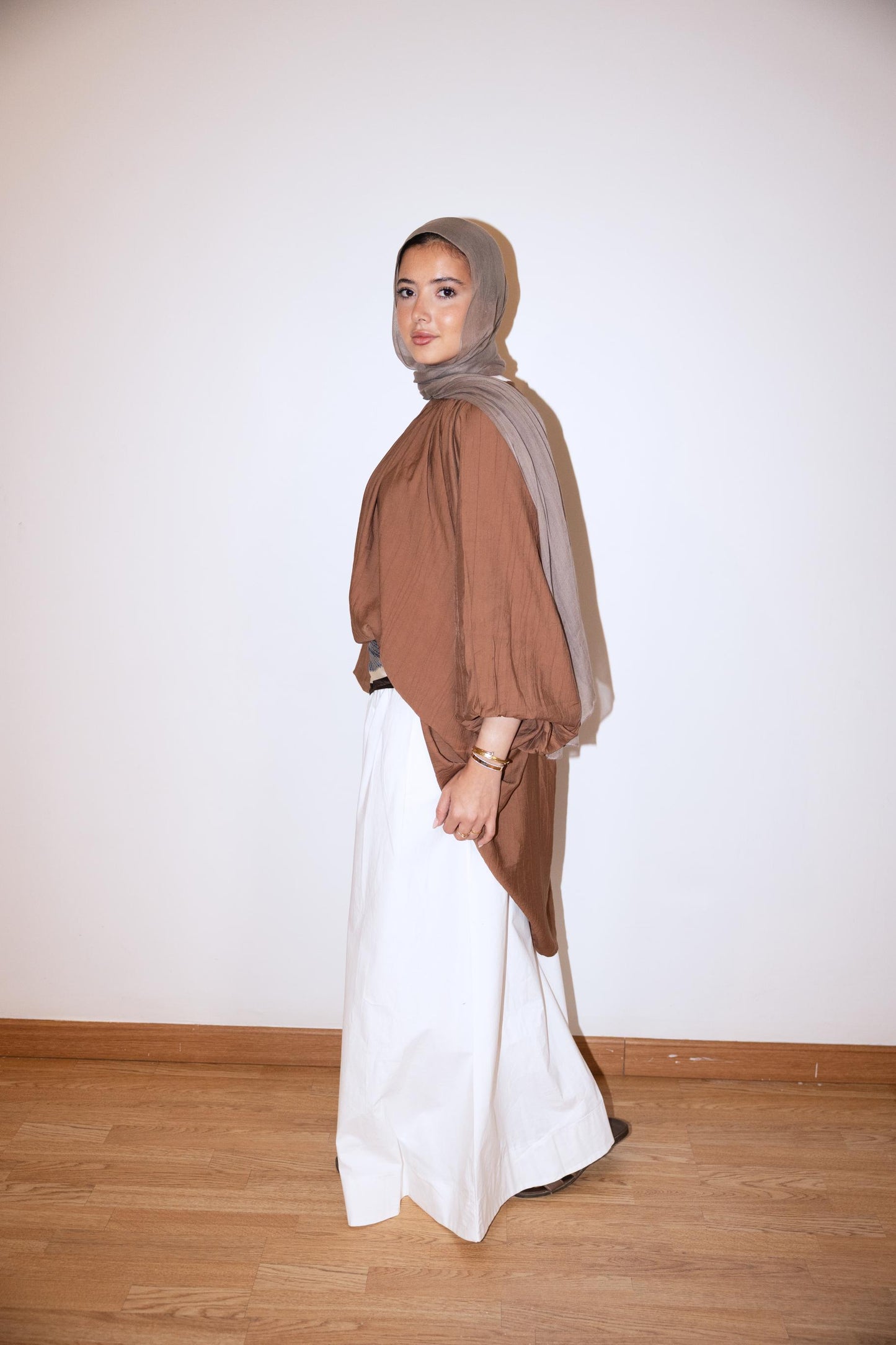 Poplin Skirt In White