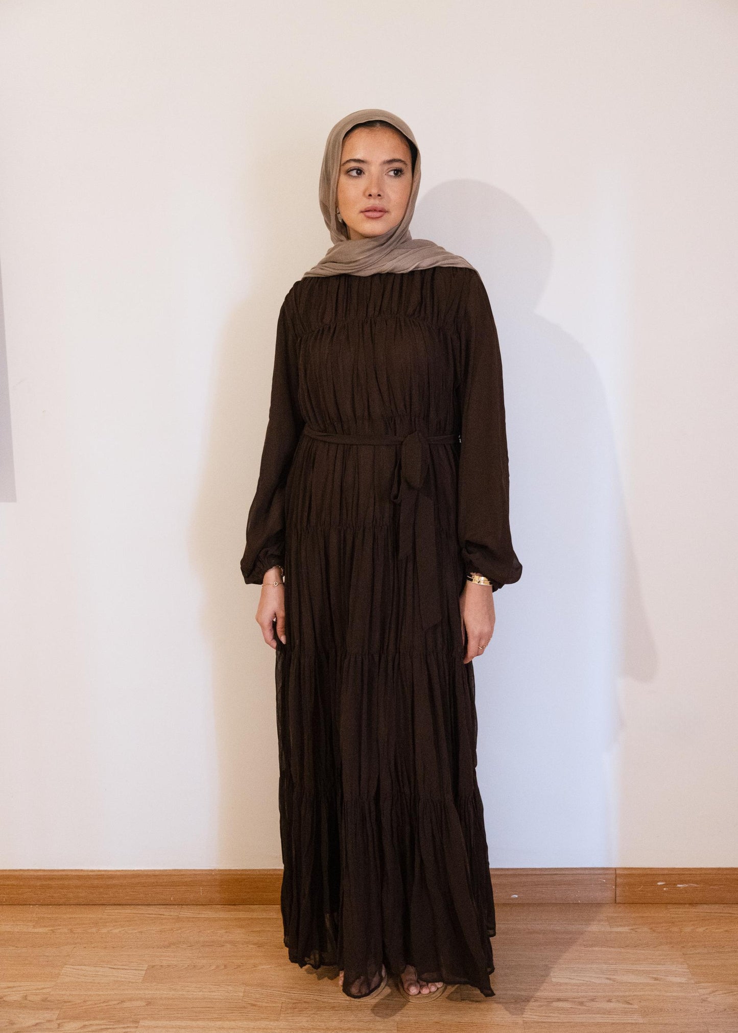 The Dreamfall Dress in Chocolate Brown