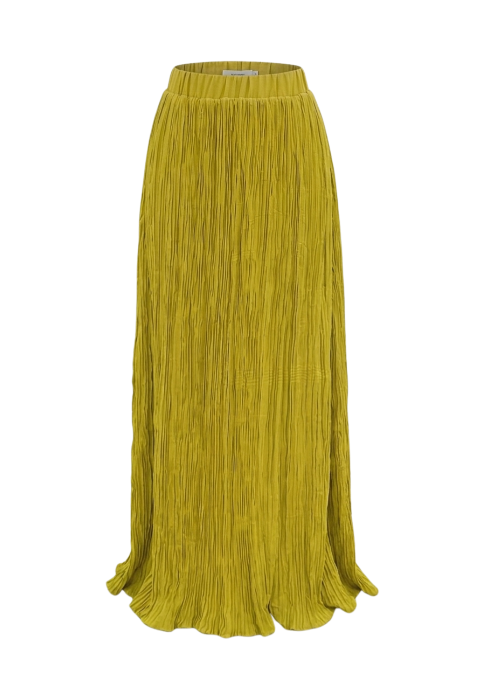 Crushed Chiffon Skirt In Apple Green