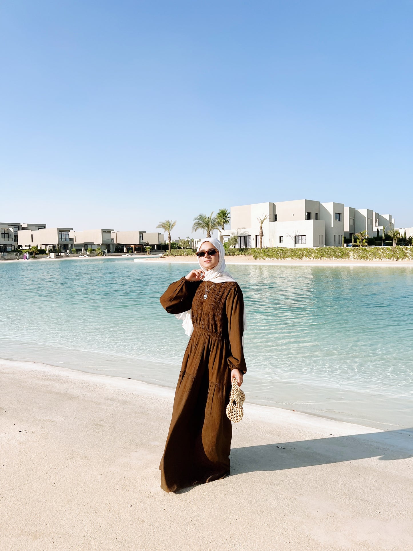 Weekend Wanderer Dress In Brown