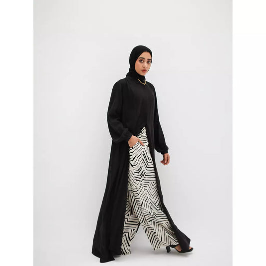 Black X White Linen Pants