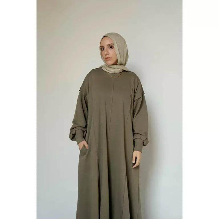 Seamline Dress in Olive