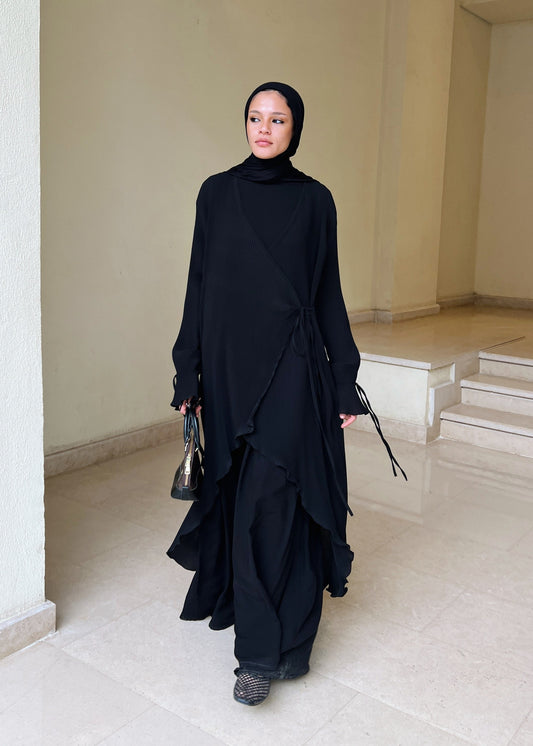 The Layered Duo Abaya