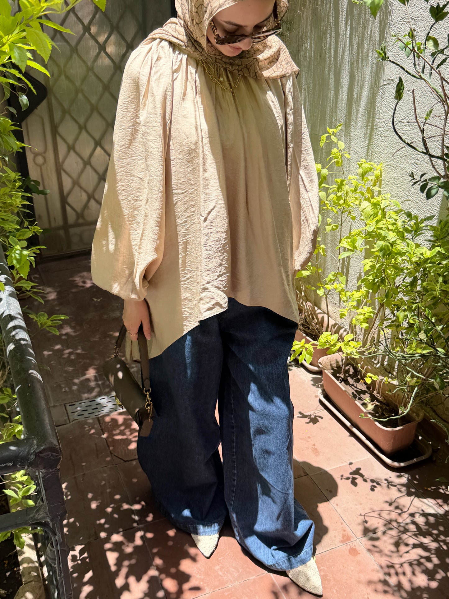 The Balloon Cloud Top in Sand Beige
