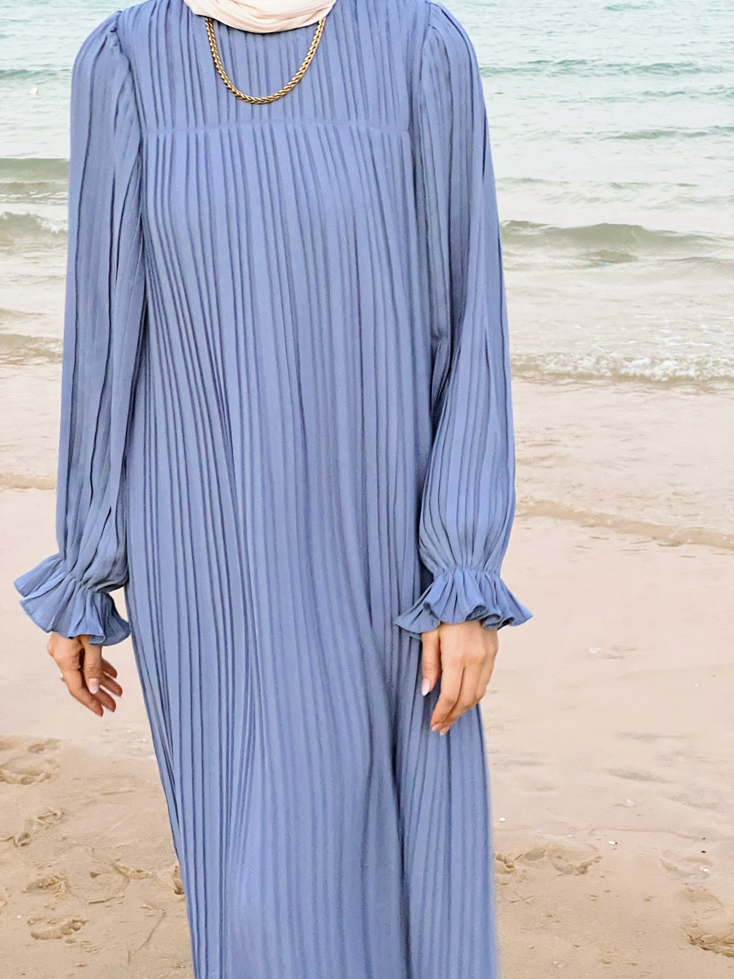 Pleated Dress In Lilac