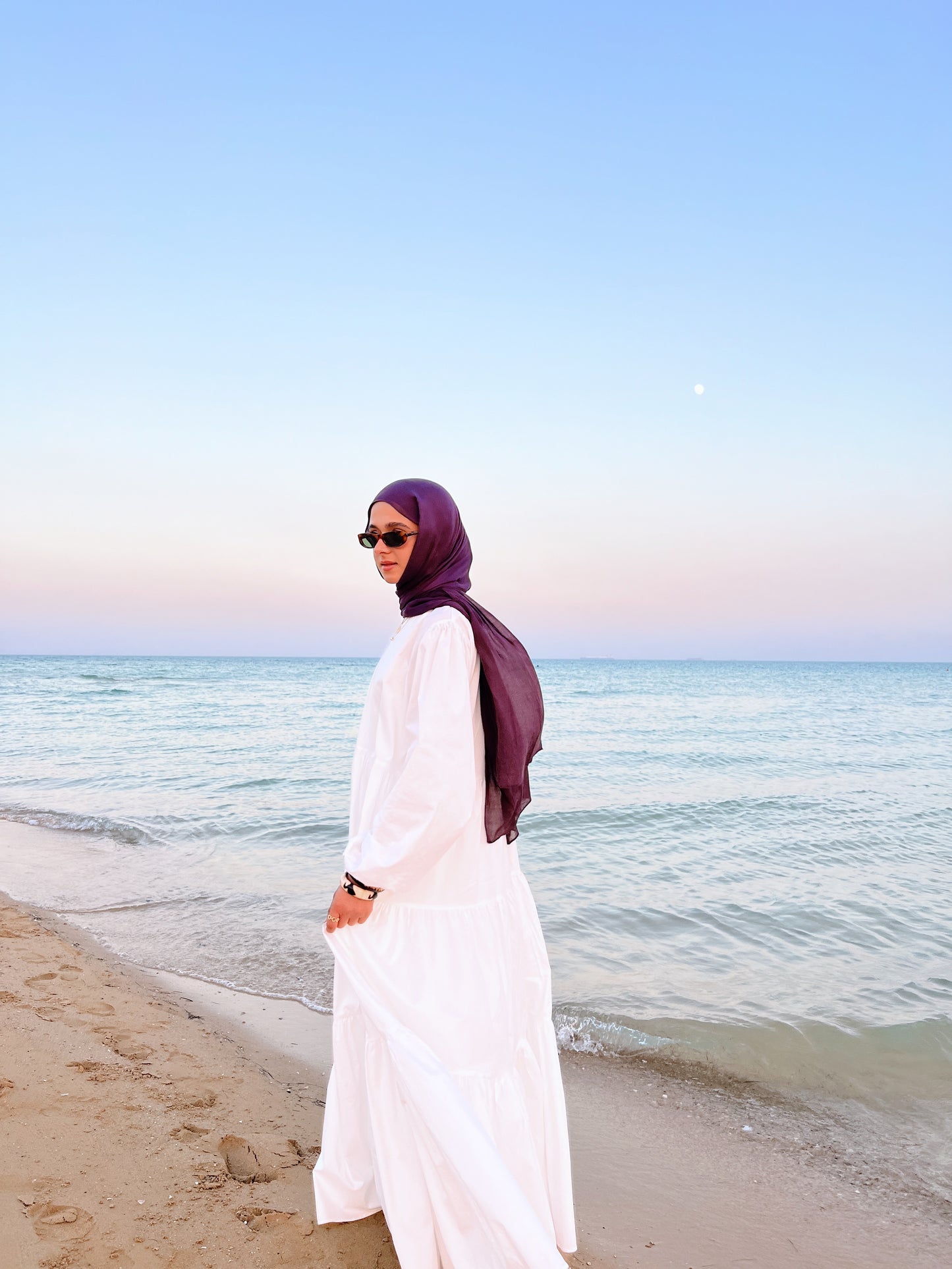 Poplin Gypsy Dress White