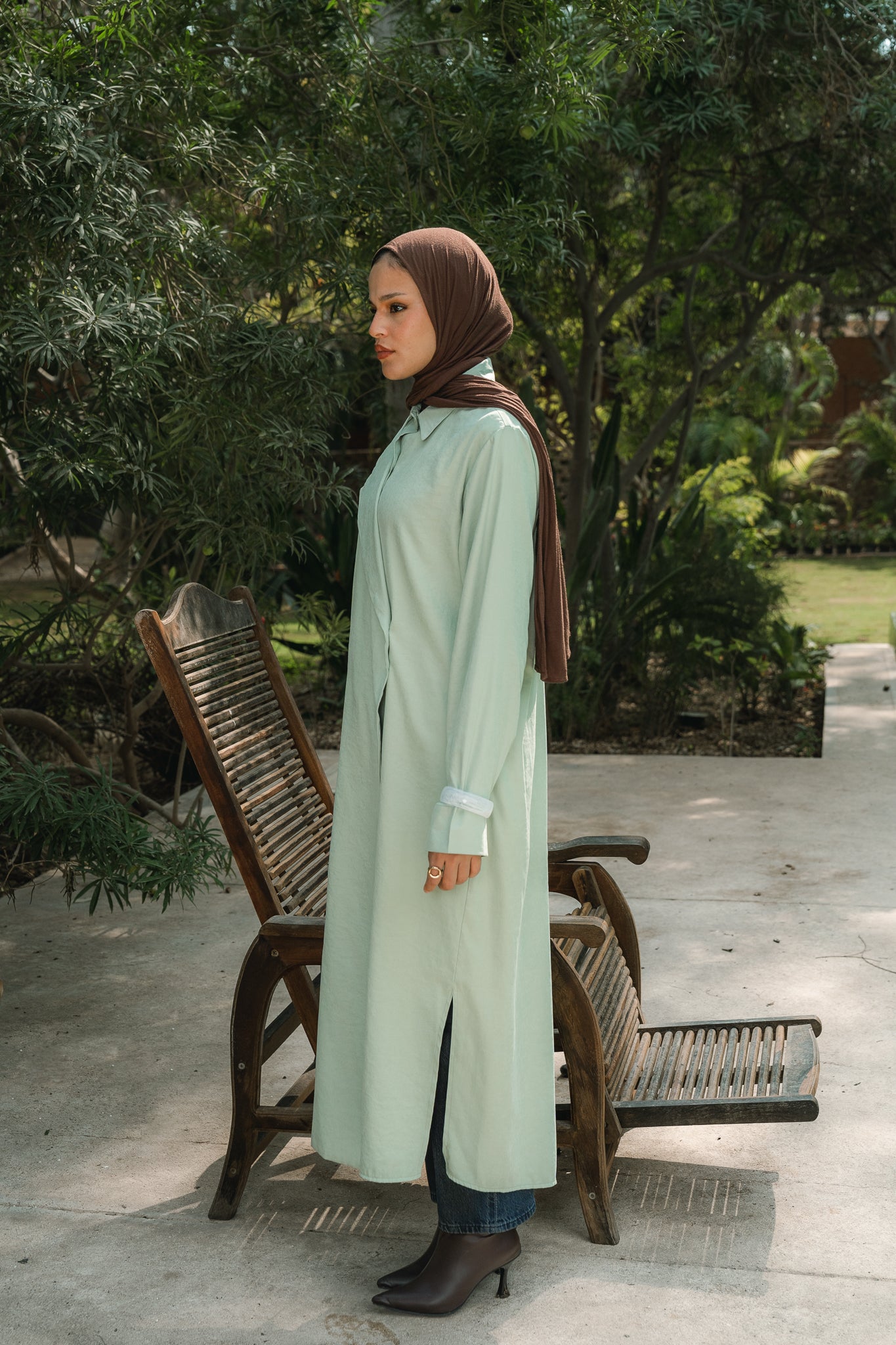 Overlap Shirt in Mint