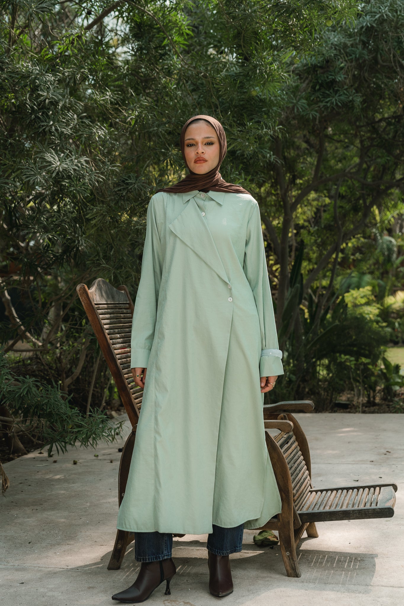 Overlap Shirt in Mint