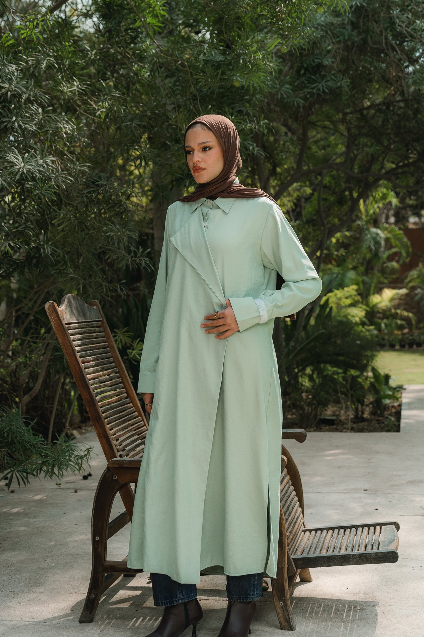 Overlap Shirt in Mint