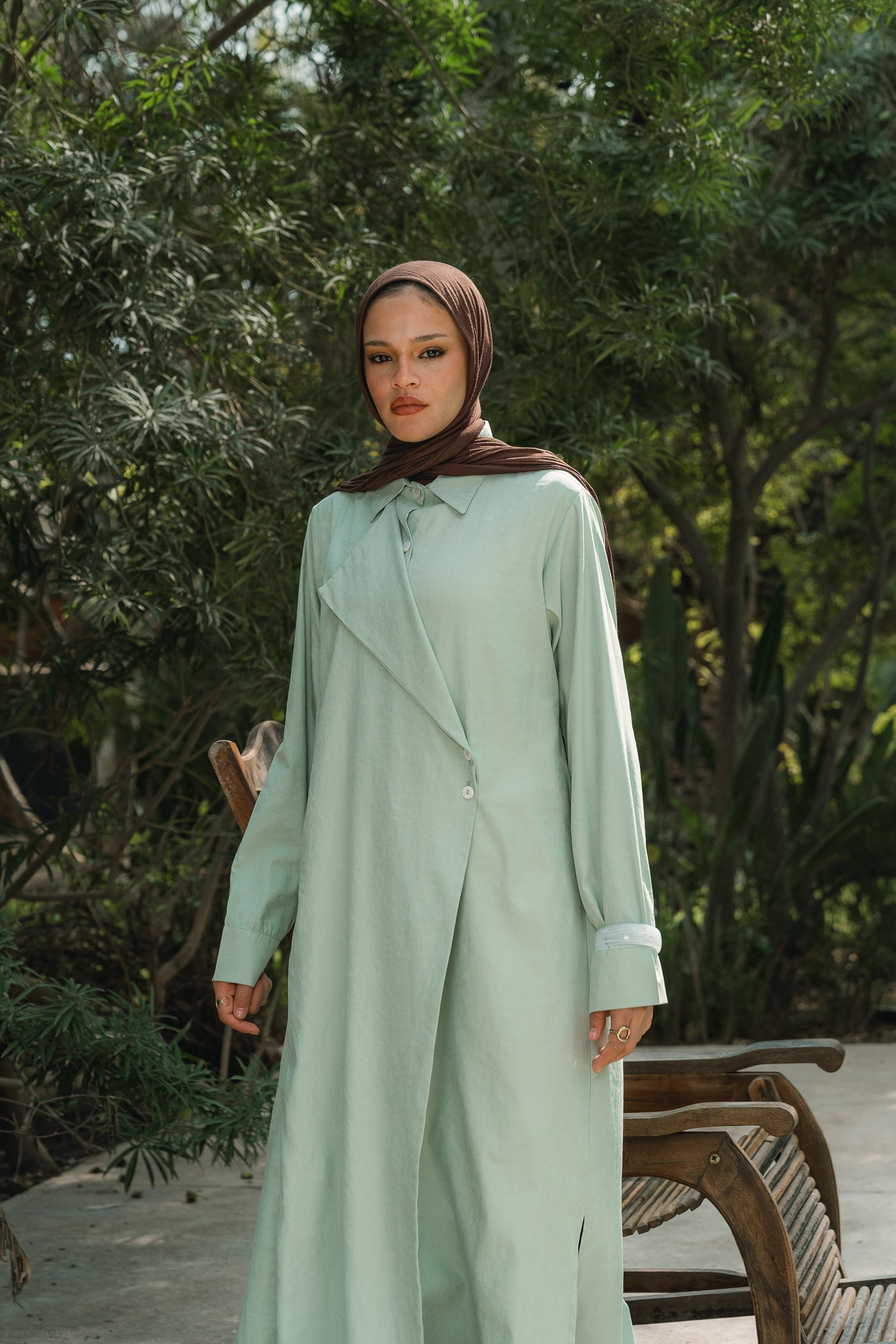 Overlap Shirt in Mint