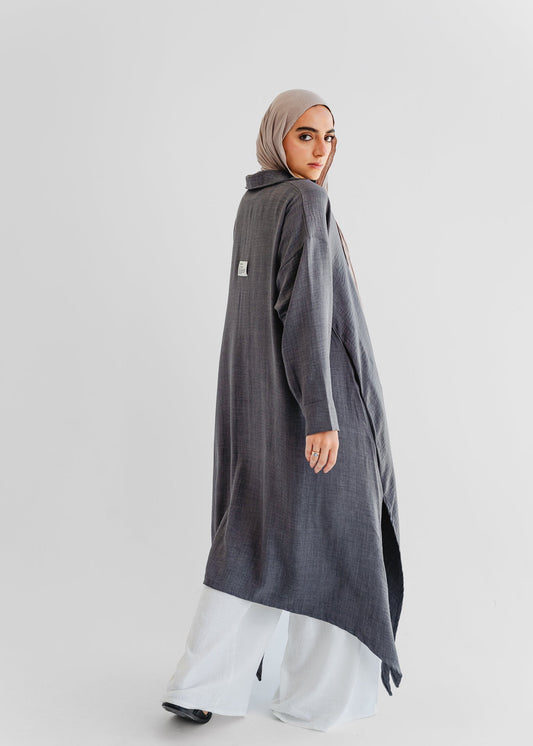 The Ease Top In Charcoal Gray