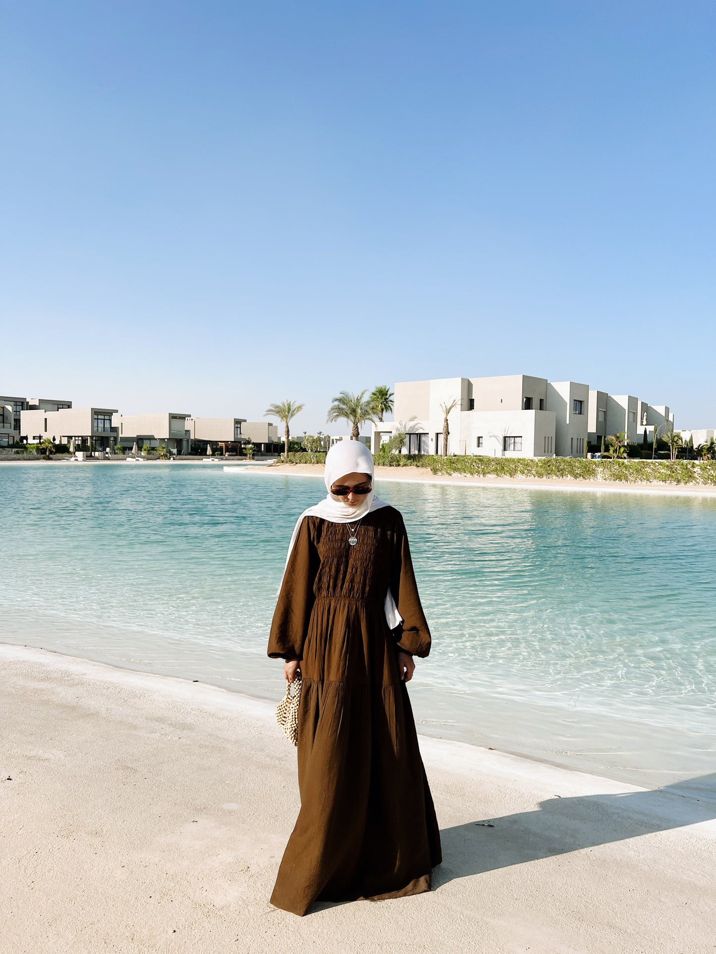 Weekend Wanderer Dress In Brown